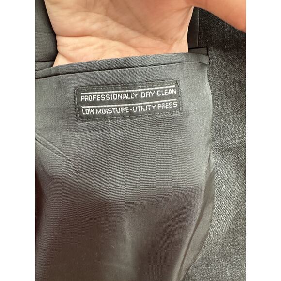 Barrington Mens Suit Cost Size 44S Gray Two Button Up Single Breasted - Picture 9 of 14